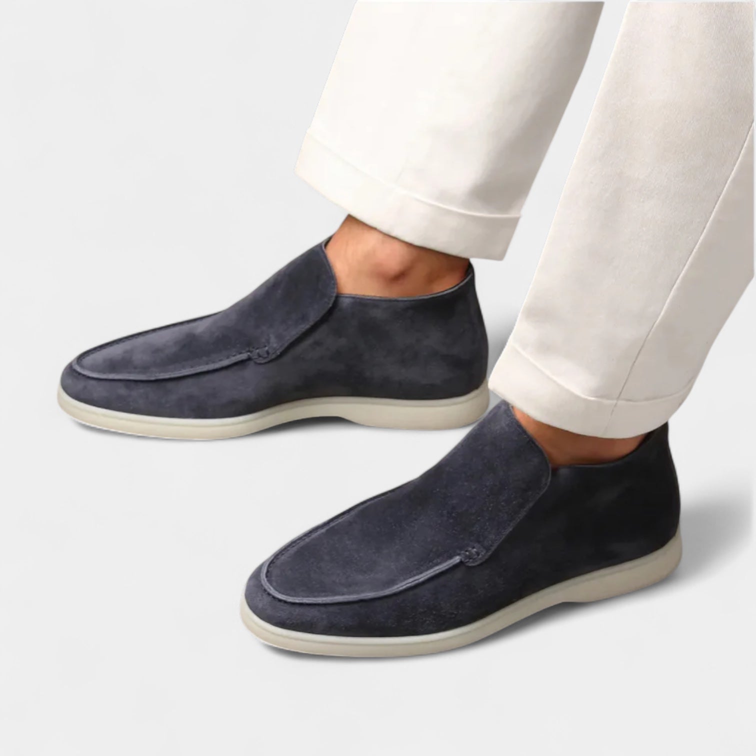 Norrskenberg | Mocka Loafers för män - Läder Slip on Shoes