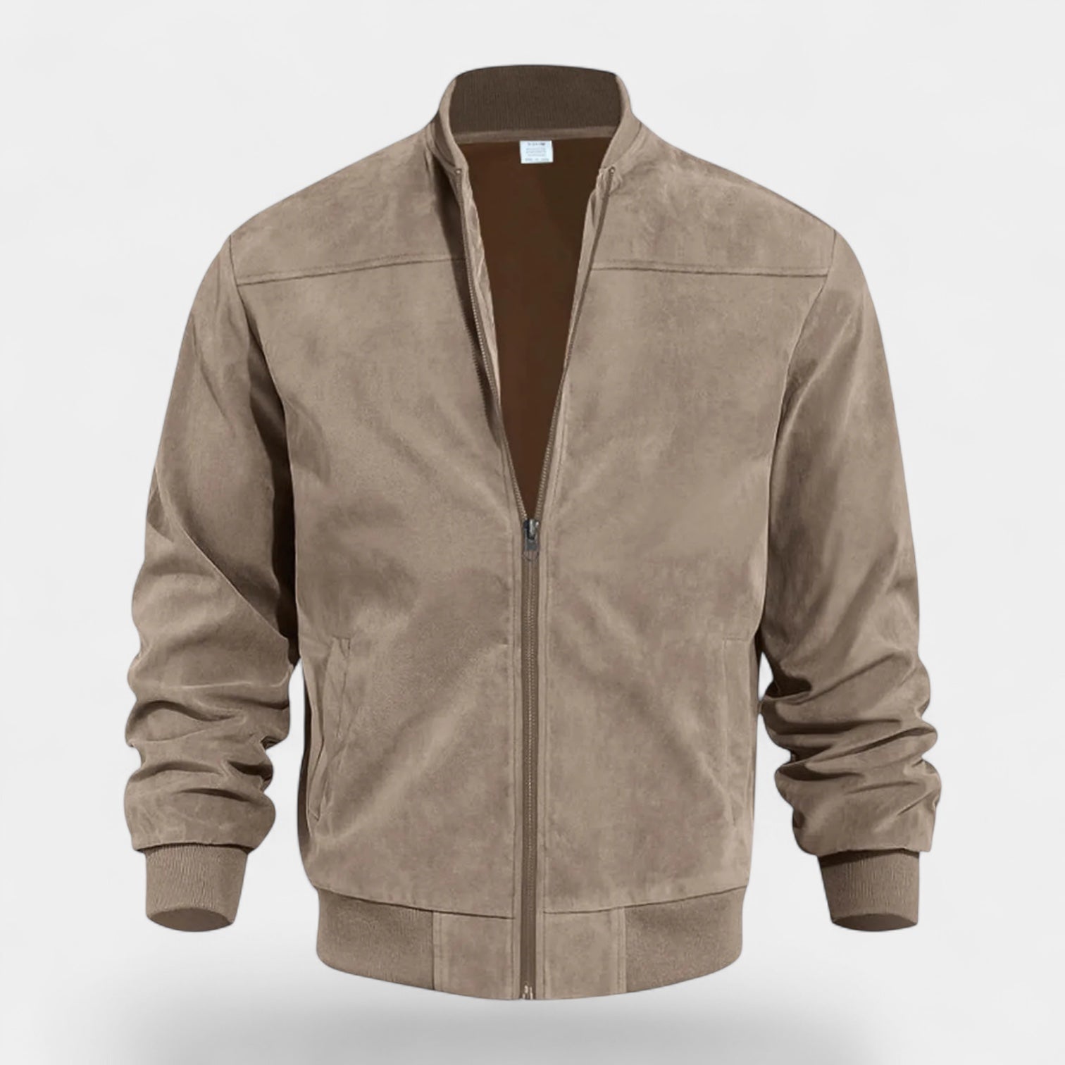 Norrskenberg | Bomberjacka för män - Mjuk fuskmocka