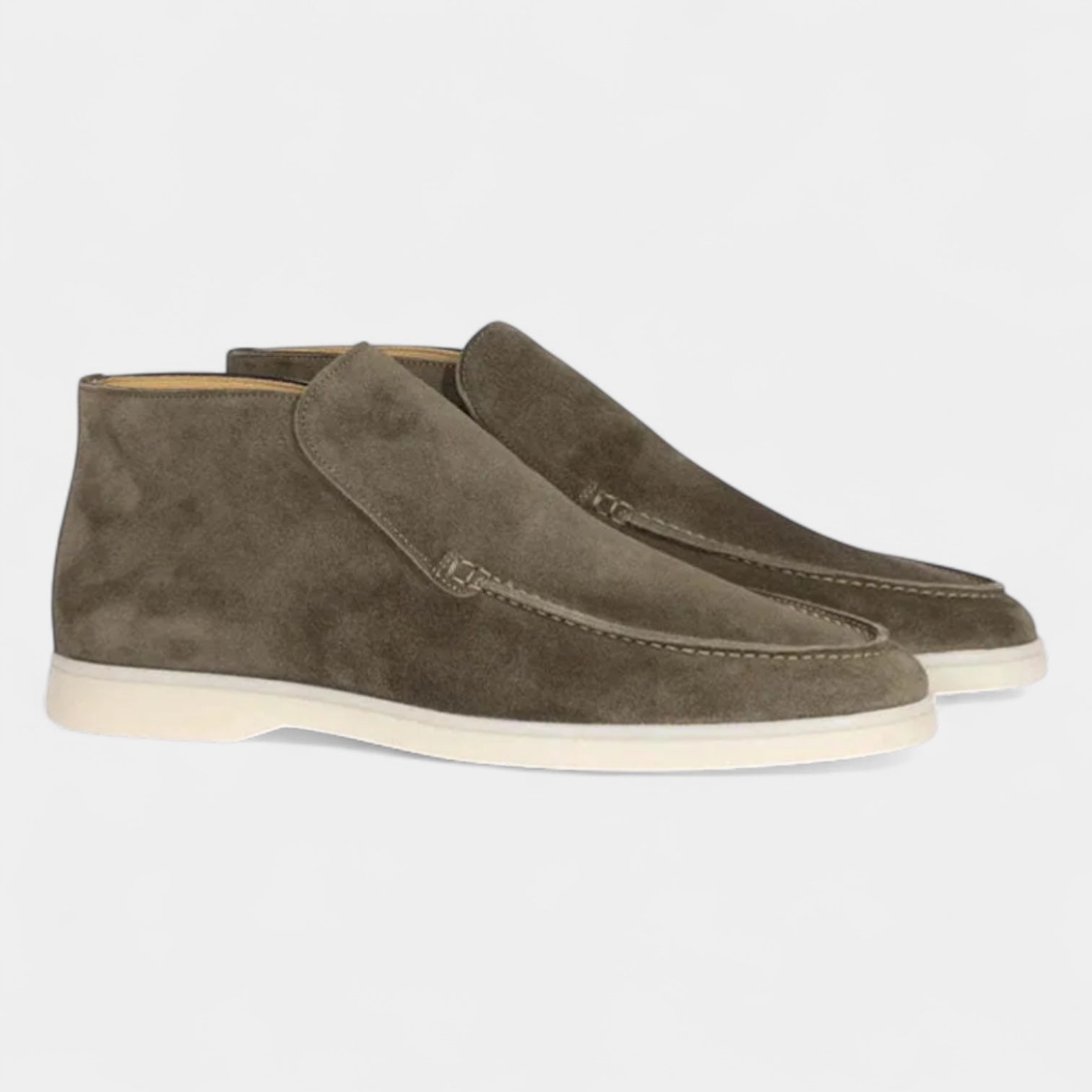 Norrskenberg | Mocka Loafers för män - Läder Slip on Shoes