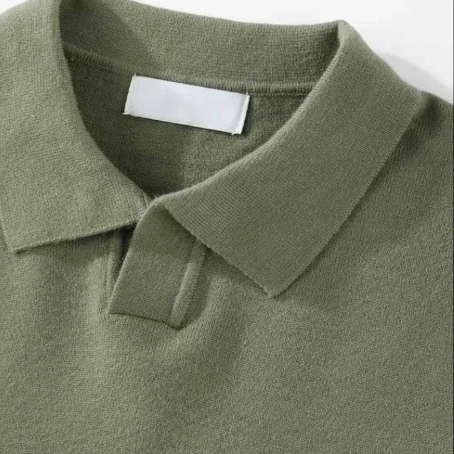 Norrskenberg | Randig Stickad Polo Piké-tröja för Herr