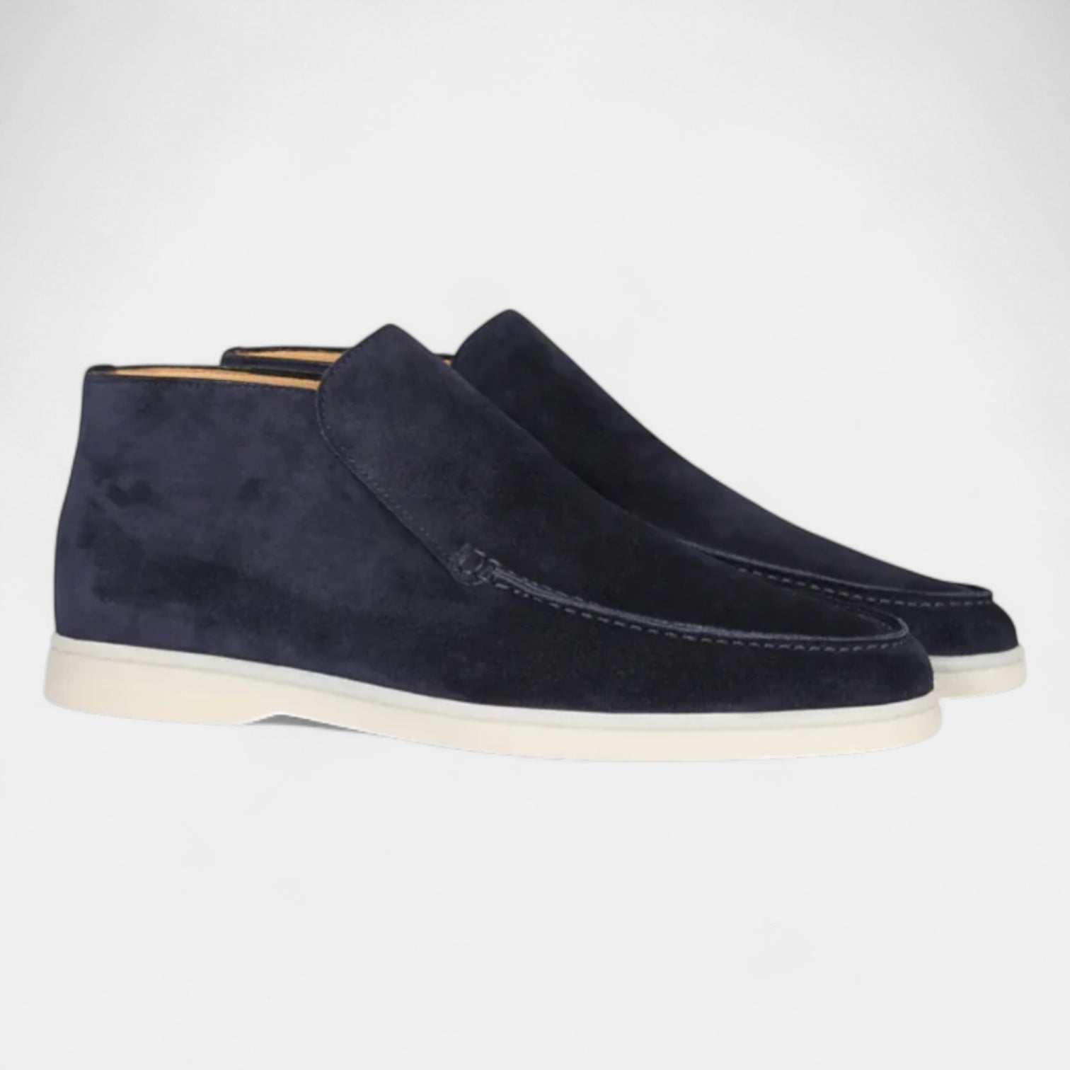 Norrskenberg | Mocka Loafers för män - Läder Slip on Shoes