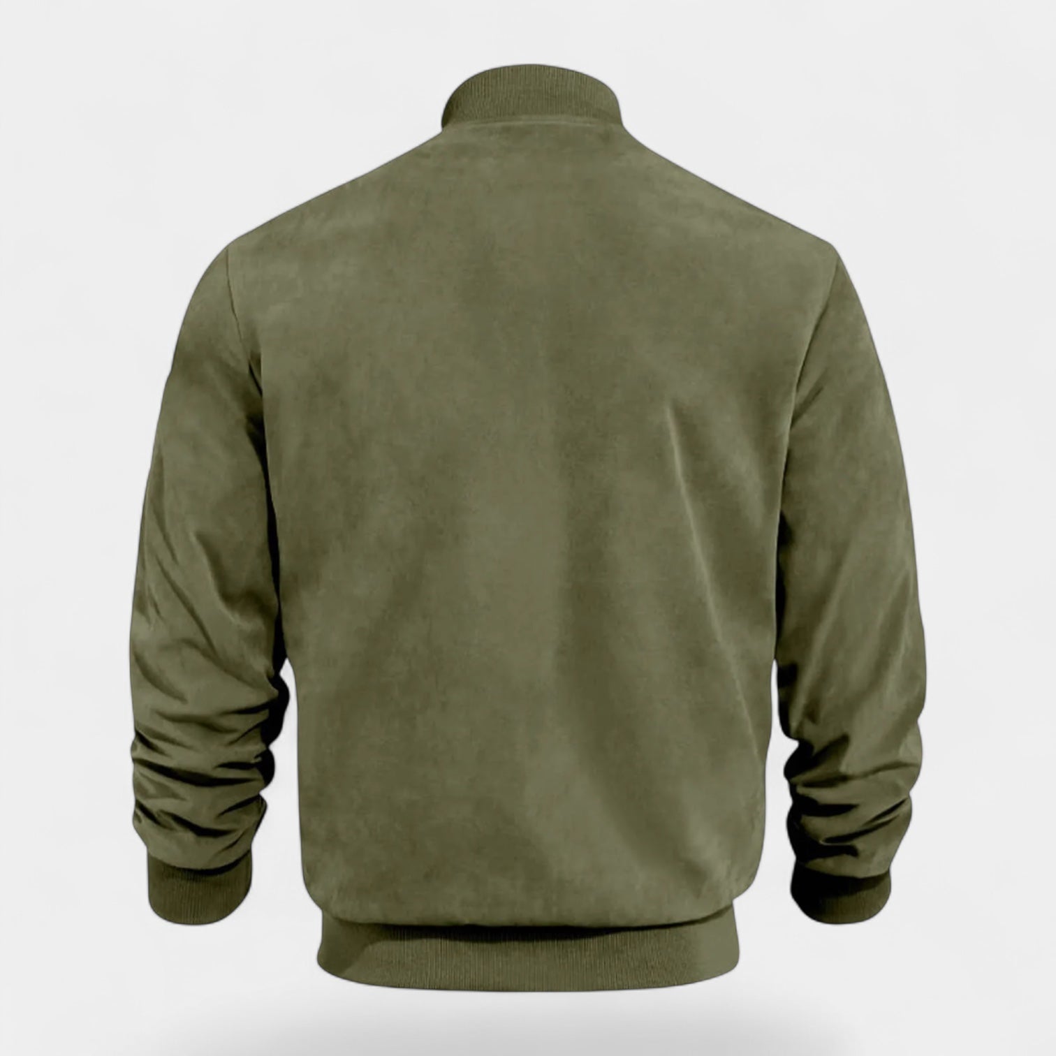 Norrskenberg | Bomberjacka för män - Mjuk fuskmocka