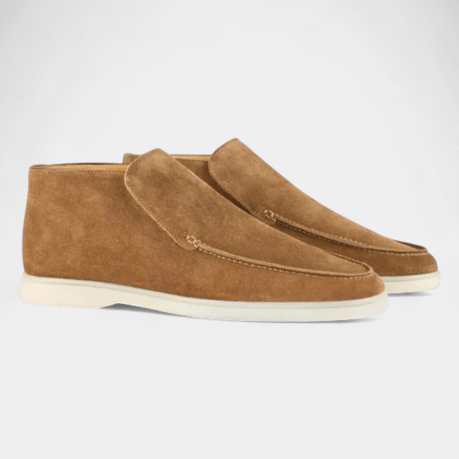 Norrskenberg | Mocka Loafers för män - Läder Slip on Shoes
