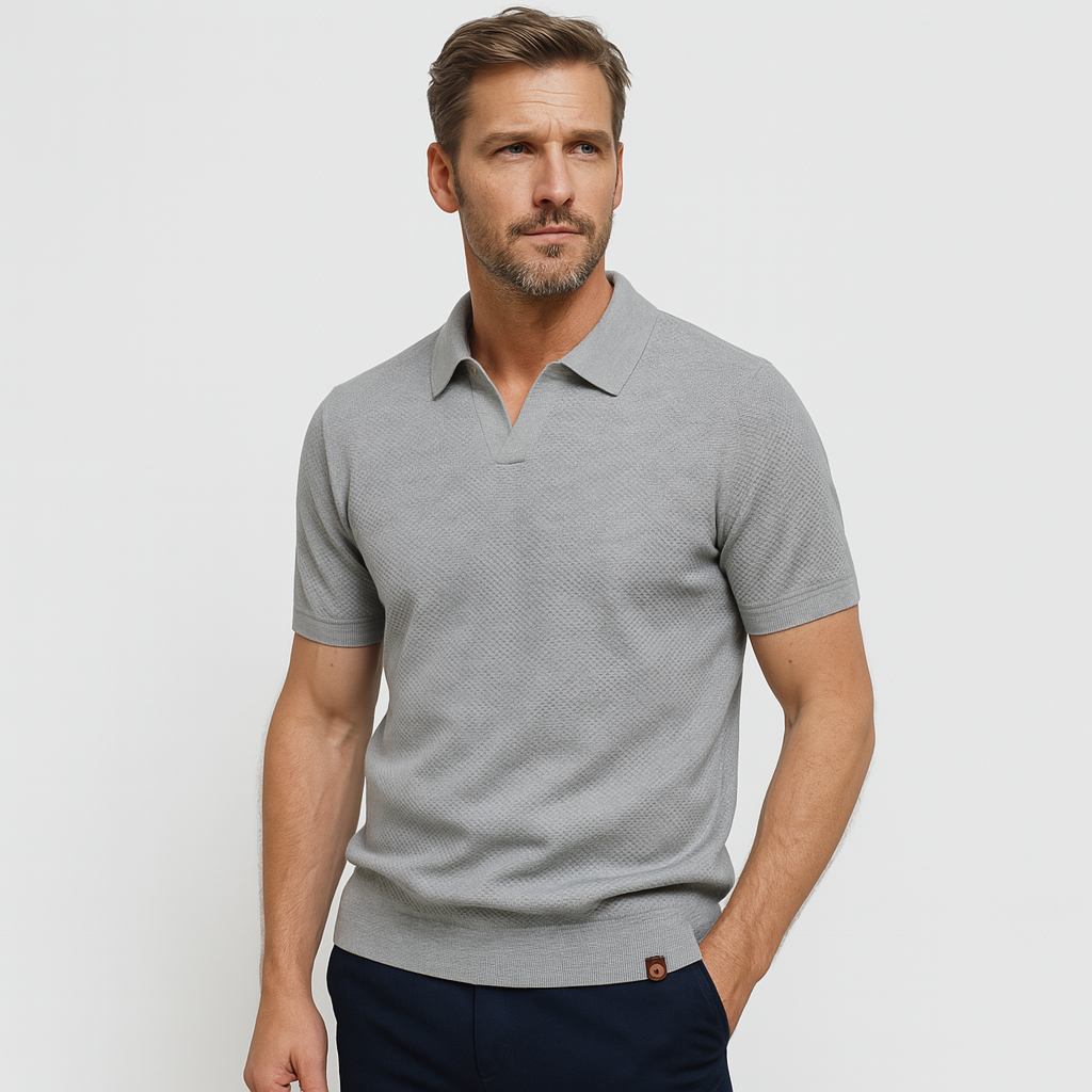 Norrskenberg | Business Pikétröja Polo för Herr - Slim Fit T-Shirt