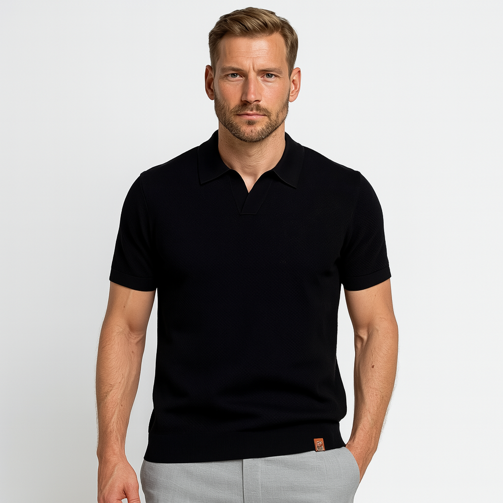 Norrskenberg | Business Pikétröja Polo för Herr - Slim Fit T-Shirt