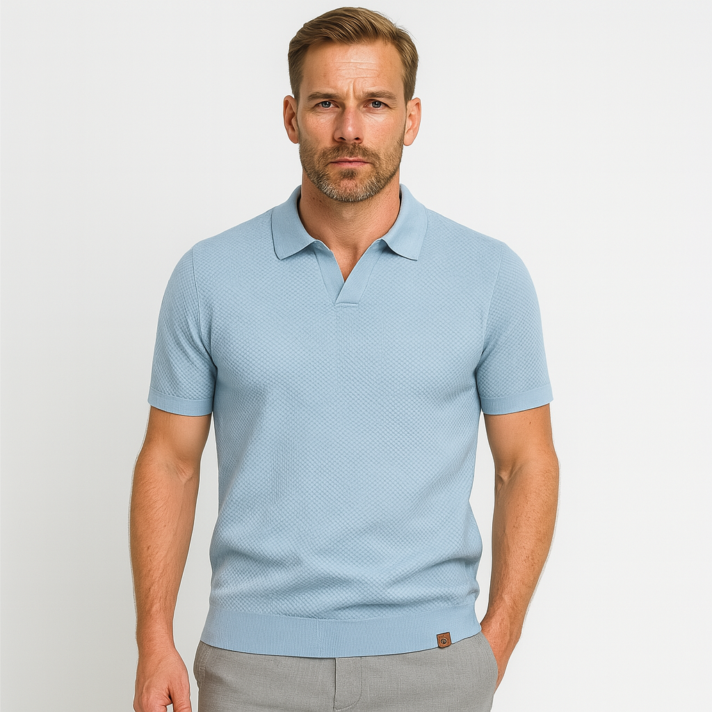 Norrskenberg | Business Pikétröja Polo för Herr - Slim Fit T-Shirt