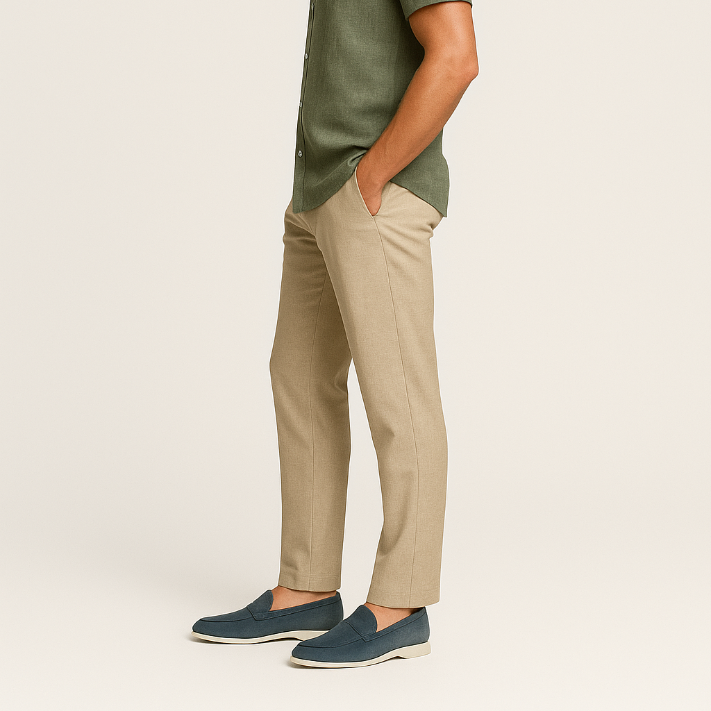 Norrskenberg | Herrbyxor i linne - Lätta och luftiga sommarbyxor