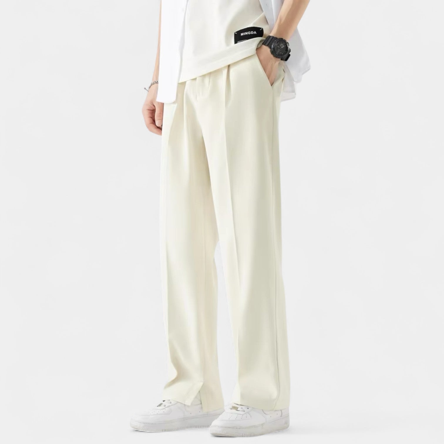 Norrskenberg | Byxor Med Raka Vida Ben för Män