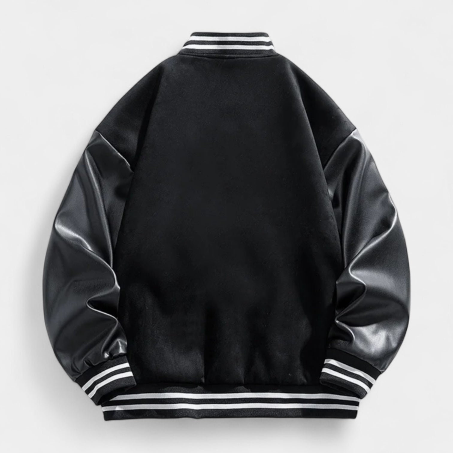 Norrskenberg | Collegejacka med Läderärmar - Baseball Jacka