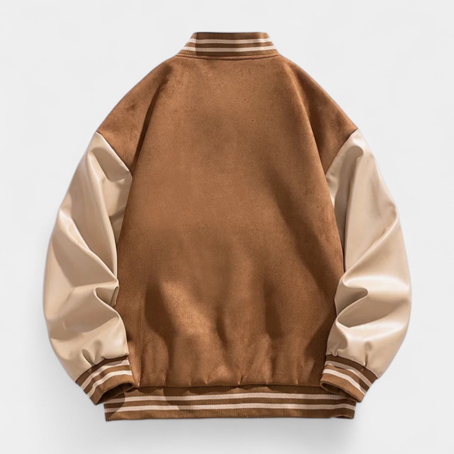 Norrskenberg | Collegejacka med Läderärmar - Baseball Jacka