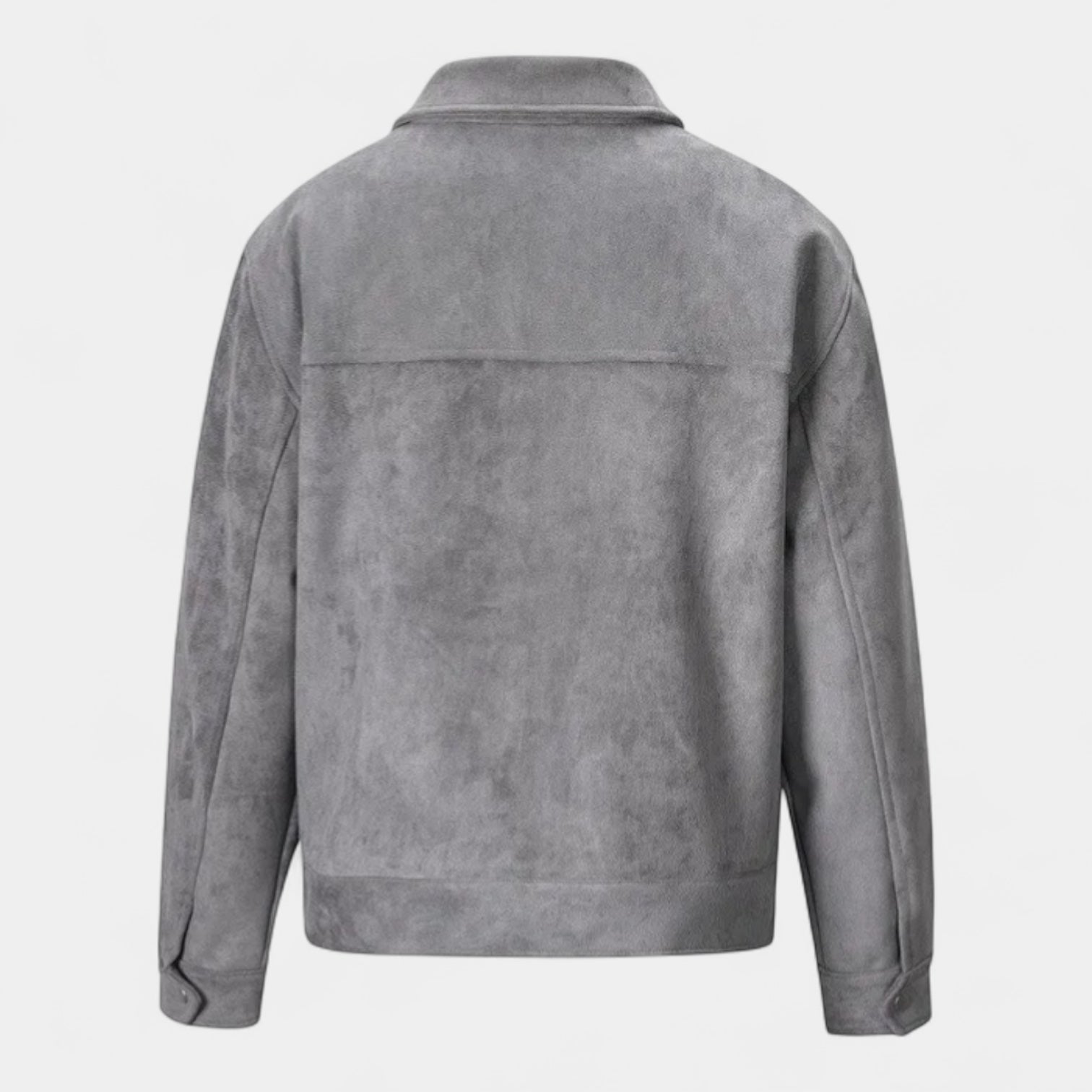 Norrskenberg | Casual Herrjacka i Fuskmocka - Dubbla Dragkedjor