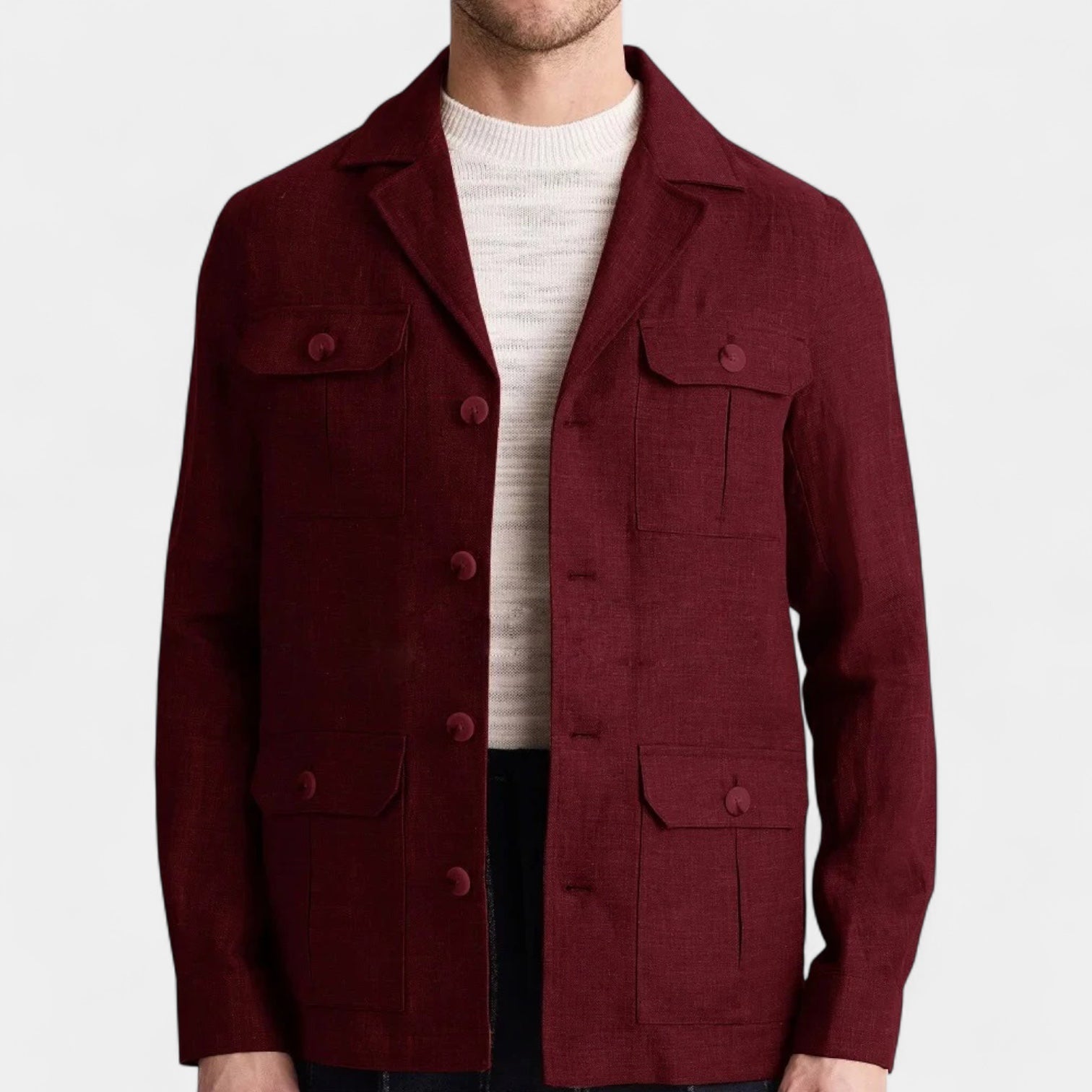 Norrskenberg | Herr Linne-Överskjorta – Lätt, Andningsbar & Elegant