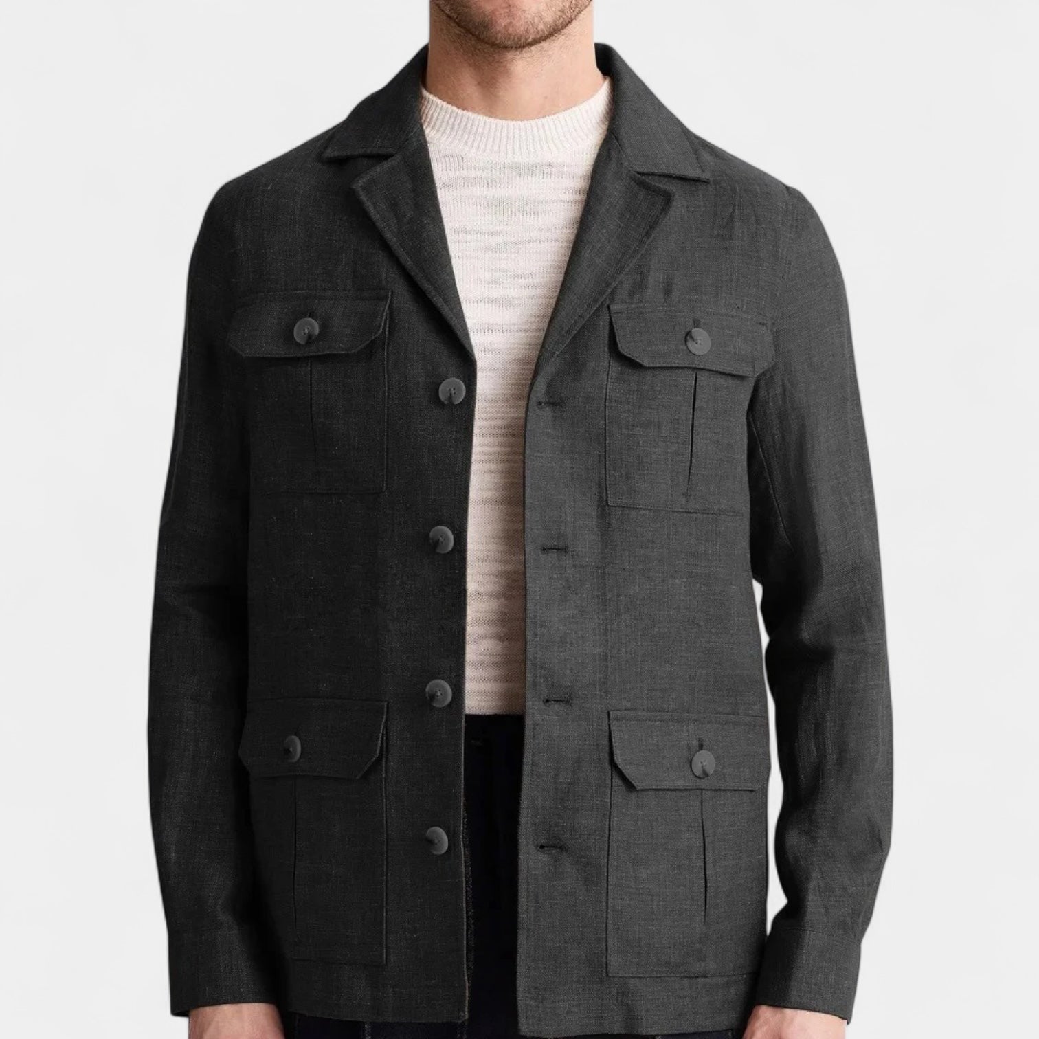 Norrskenberg | Herr Linne-Överskjorta – Lätt, Andningsbar & Elegant