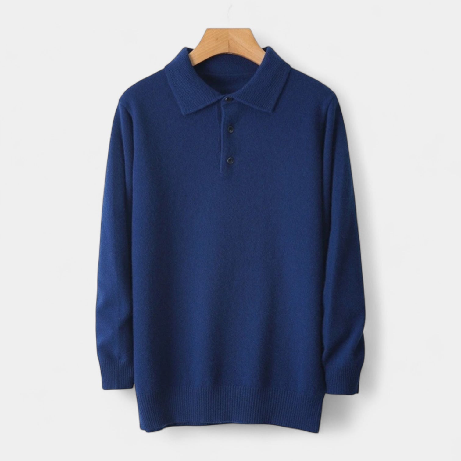 Norrskenberg | Cashmere Pikétröja för Män - Långärmad Polo