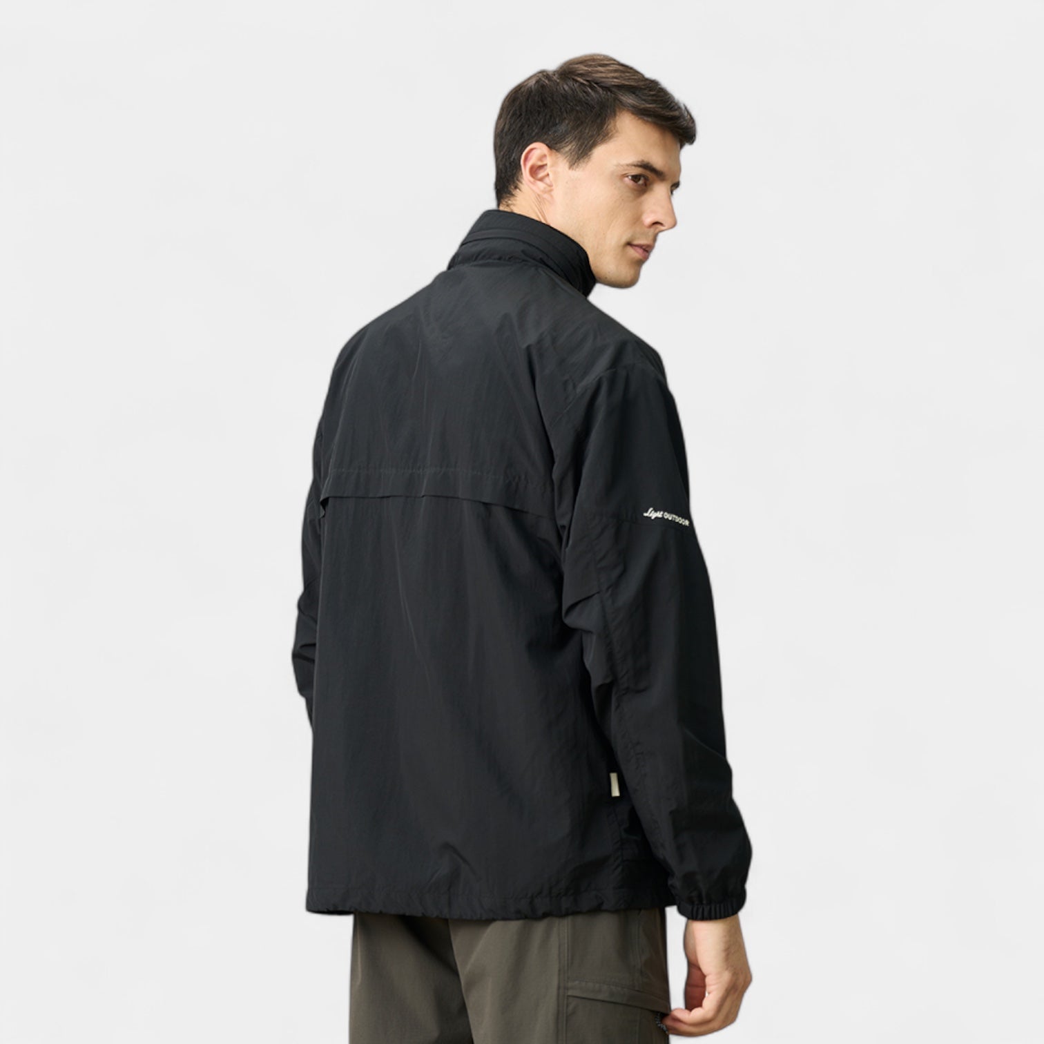 Norrskenberg | Herr Vindjacka med Infälld Huva - Lätt & Vattenavvisande