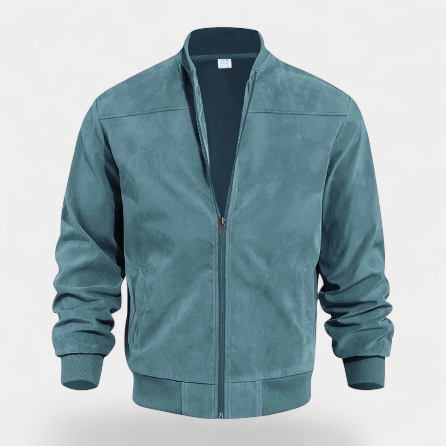 Norrskenberg | Bomberjacka för män - Mjuk fuskmocka