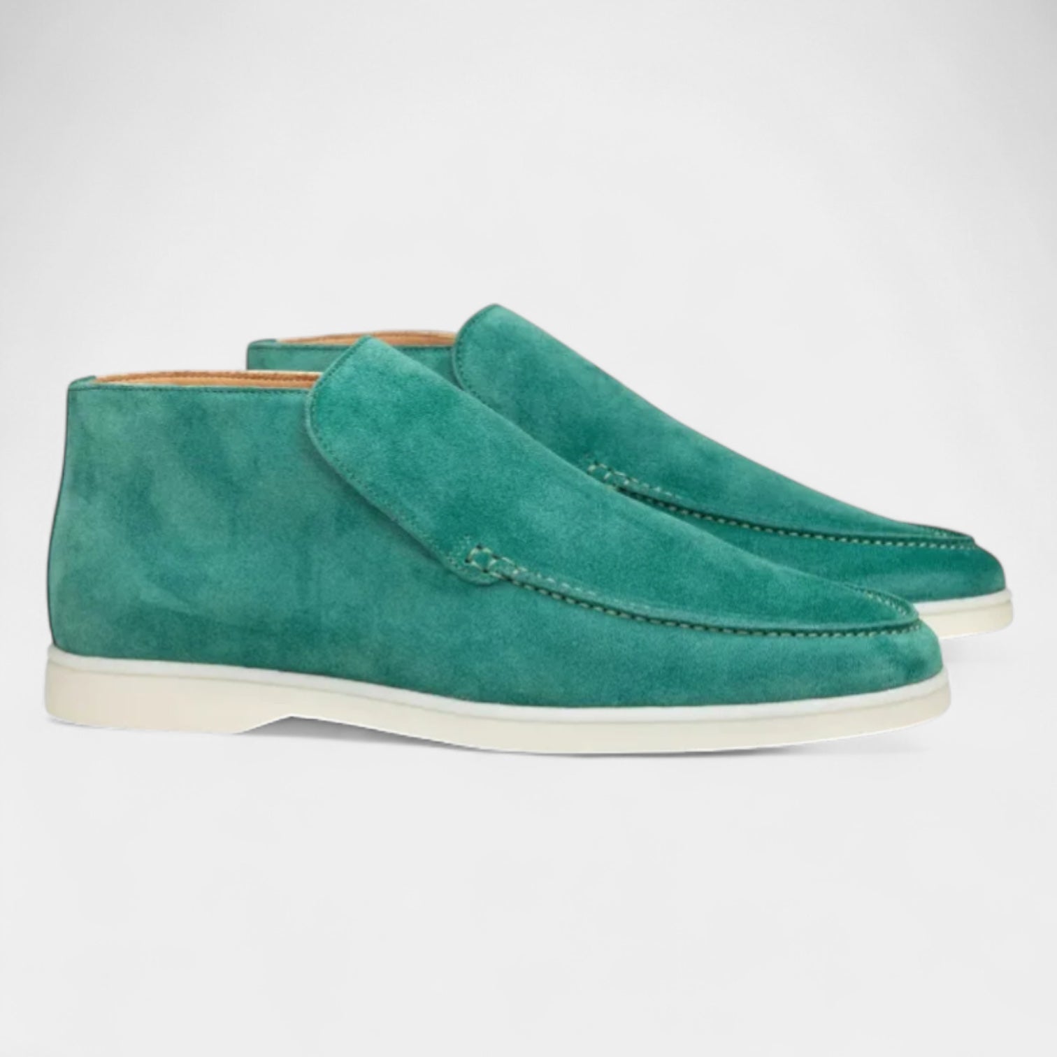 Norrskenberg | Mocka Loafers för män - Läder Slip on Shoes