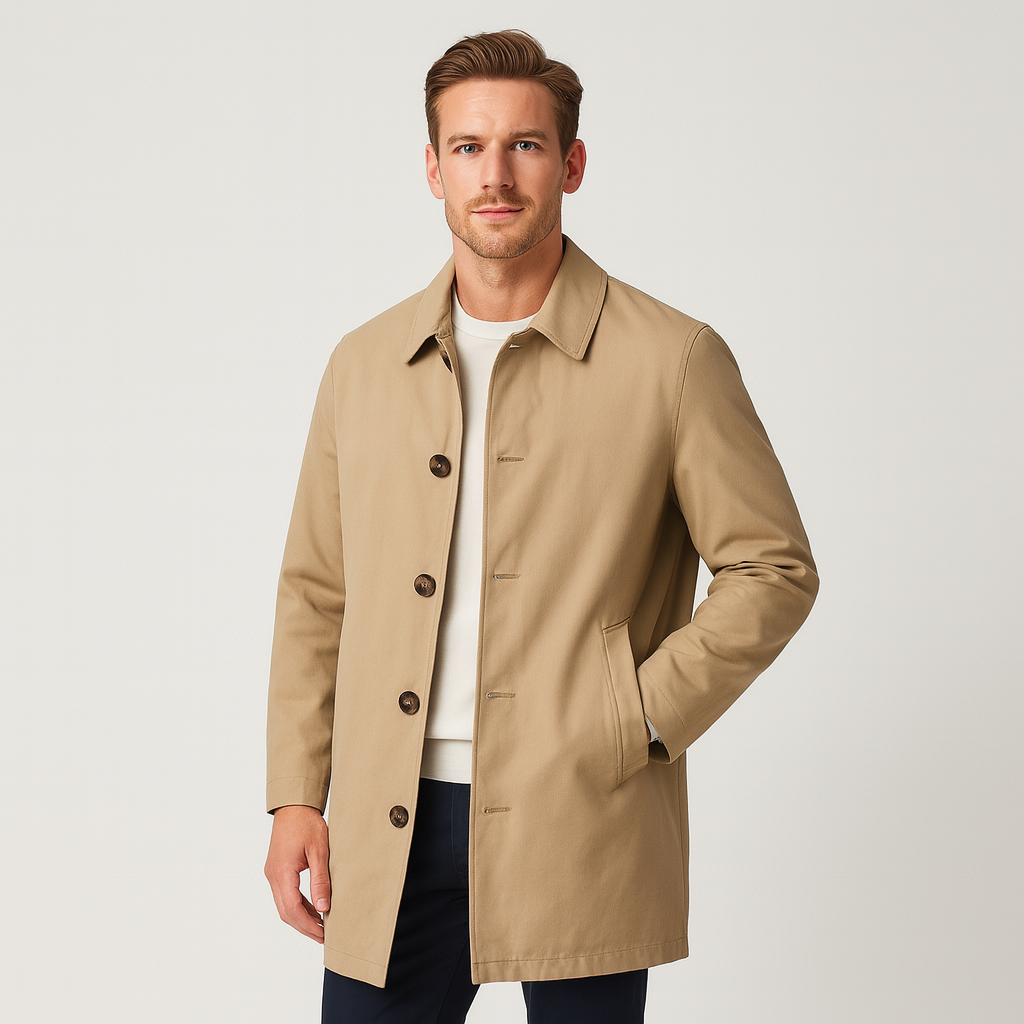Norrskenberg | Herr Regnkappa i Trench-stil, Vattentät