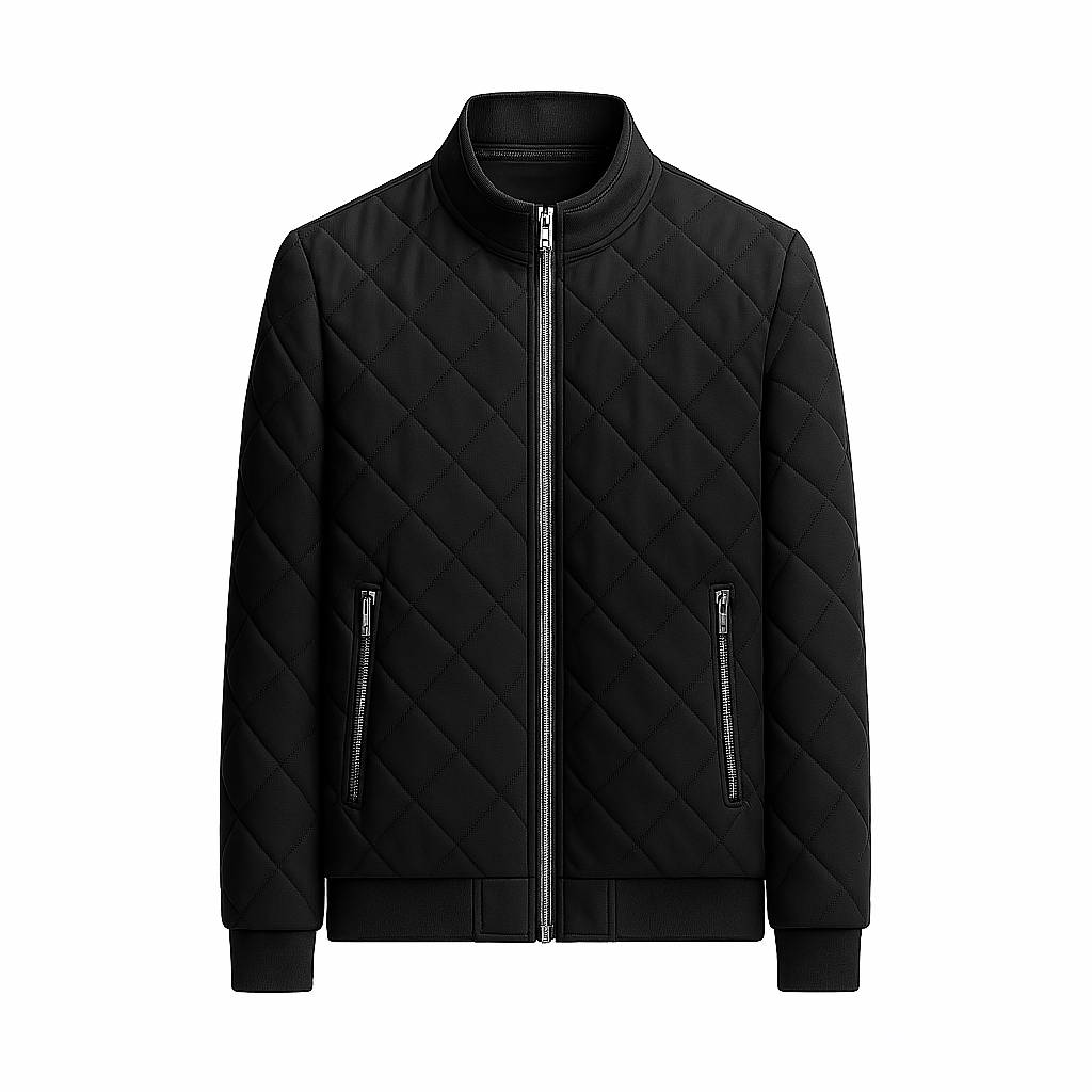 Norrskenberg | Diamantfodrad Bomberjacka för Herr - Vadderad Sportjacka