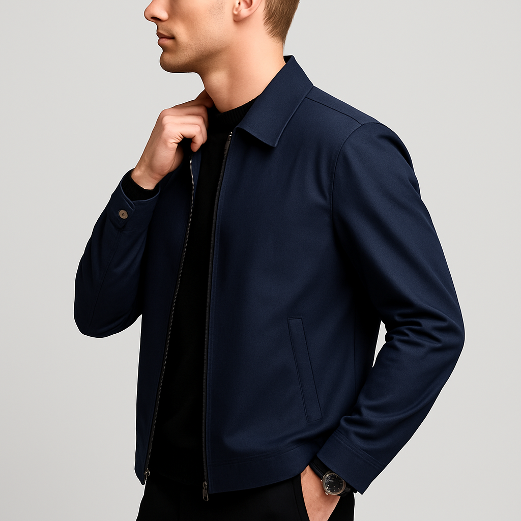 Norrskenberg | Premium Herr Business‑Fit Kavaj med Knäppning