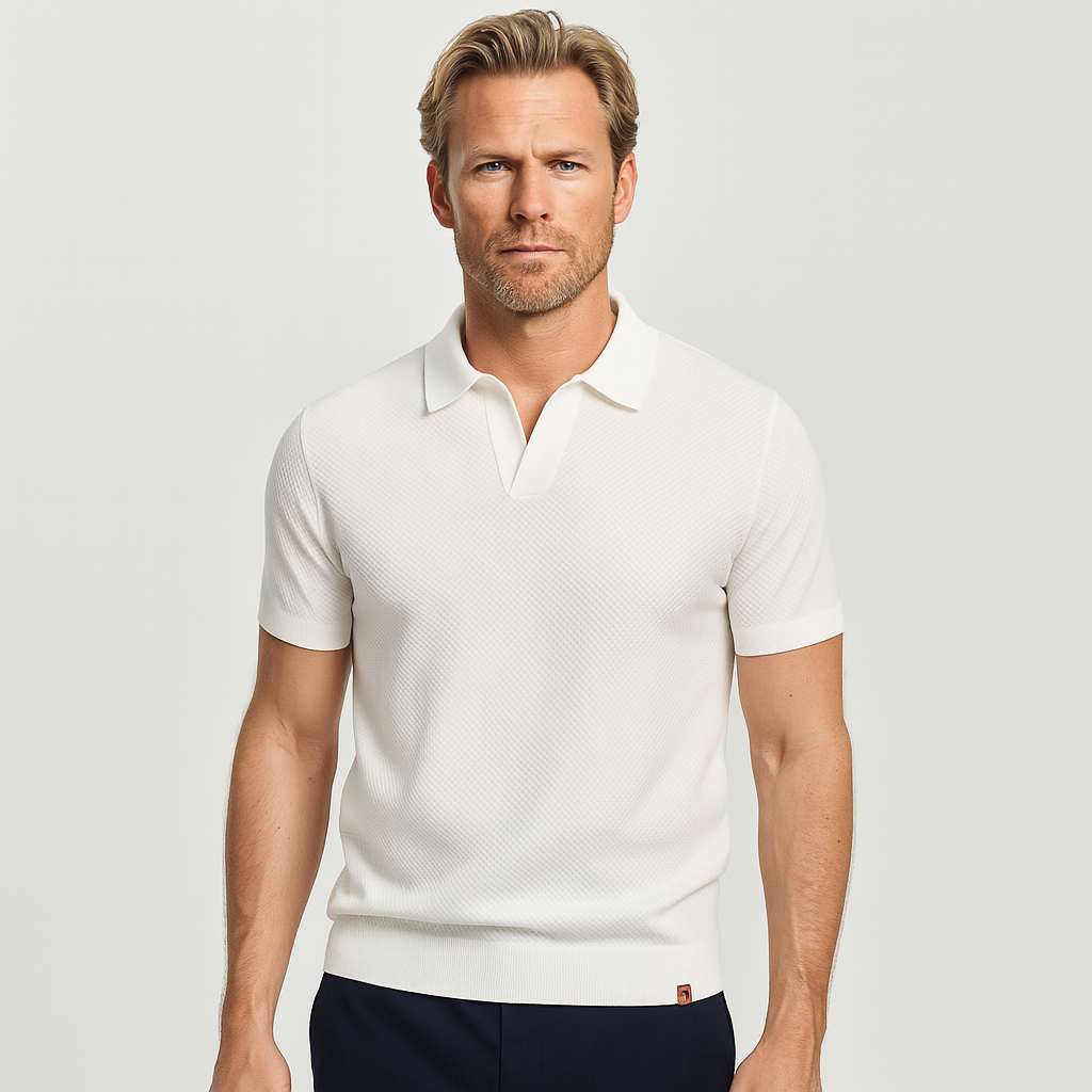 Norrskenberg | Business Pikétröja Polo för Herr - Slim Fit T-Shirt