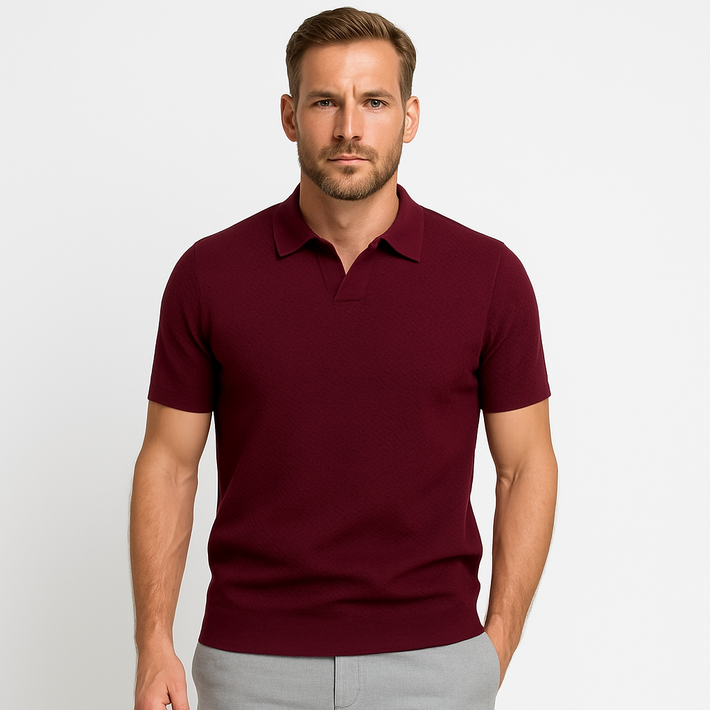 Norrskenberg | Business Pikétröja Polo för Herr - Slim Fit T-Shirt