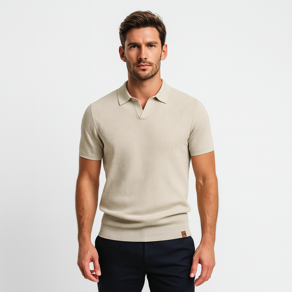 Norrskenberg | Business Pikétröja Polo för Herr - Slim Fit T-Shirt