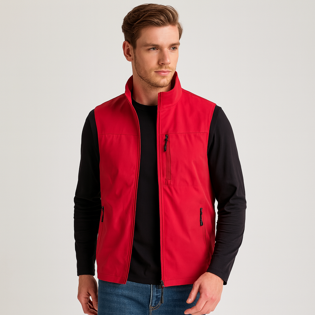 Norrskenberg | Herr Softshell Outdoor Bodywarmer - Vindjacka