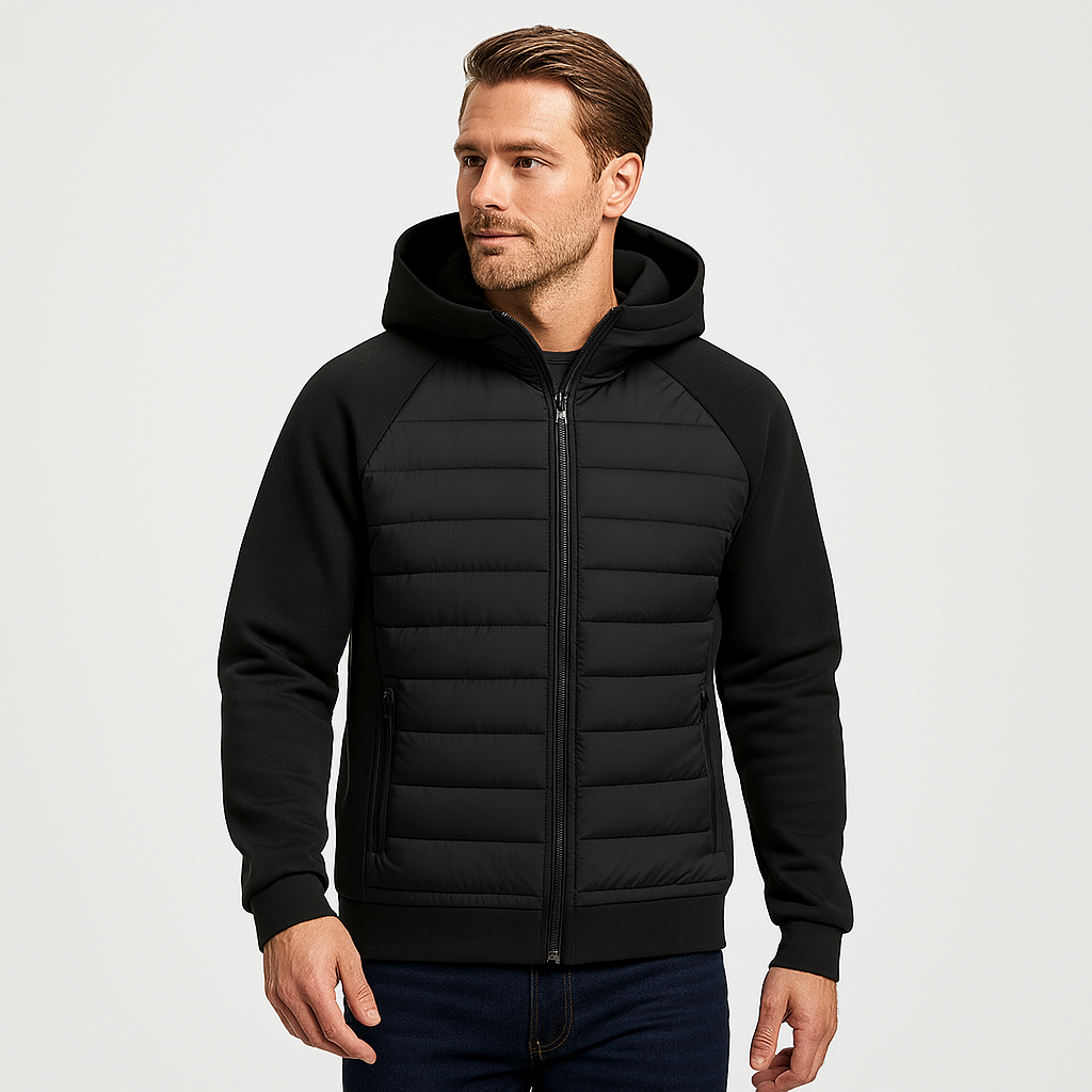 Norrskenberg | Dunjacka Lätt - Softshell Puffer med Huva