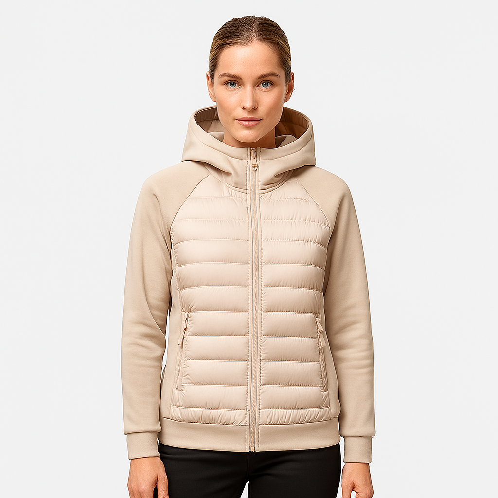 Norrskenberg | Dunjacka Lätt - Softshell Puffer med Huva