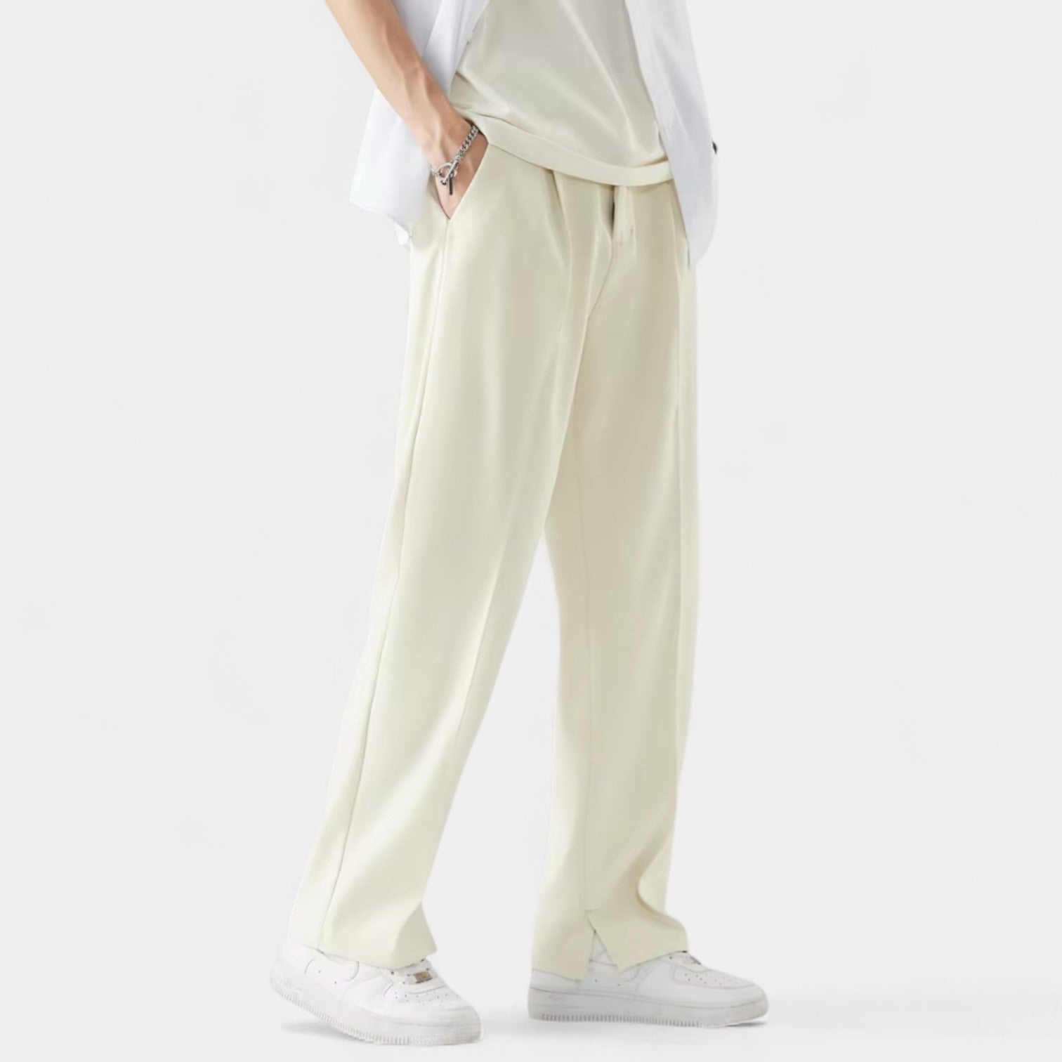 Norrskenberg | Byxor Med Raka Vida Ben för Män