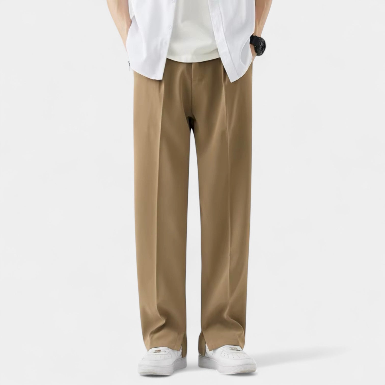 Norrskenberg | Byxor Med Raka Vida Ben för Män