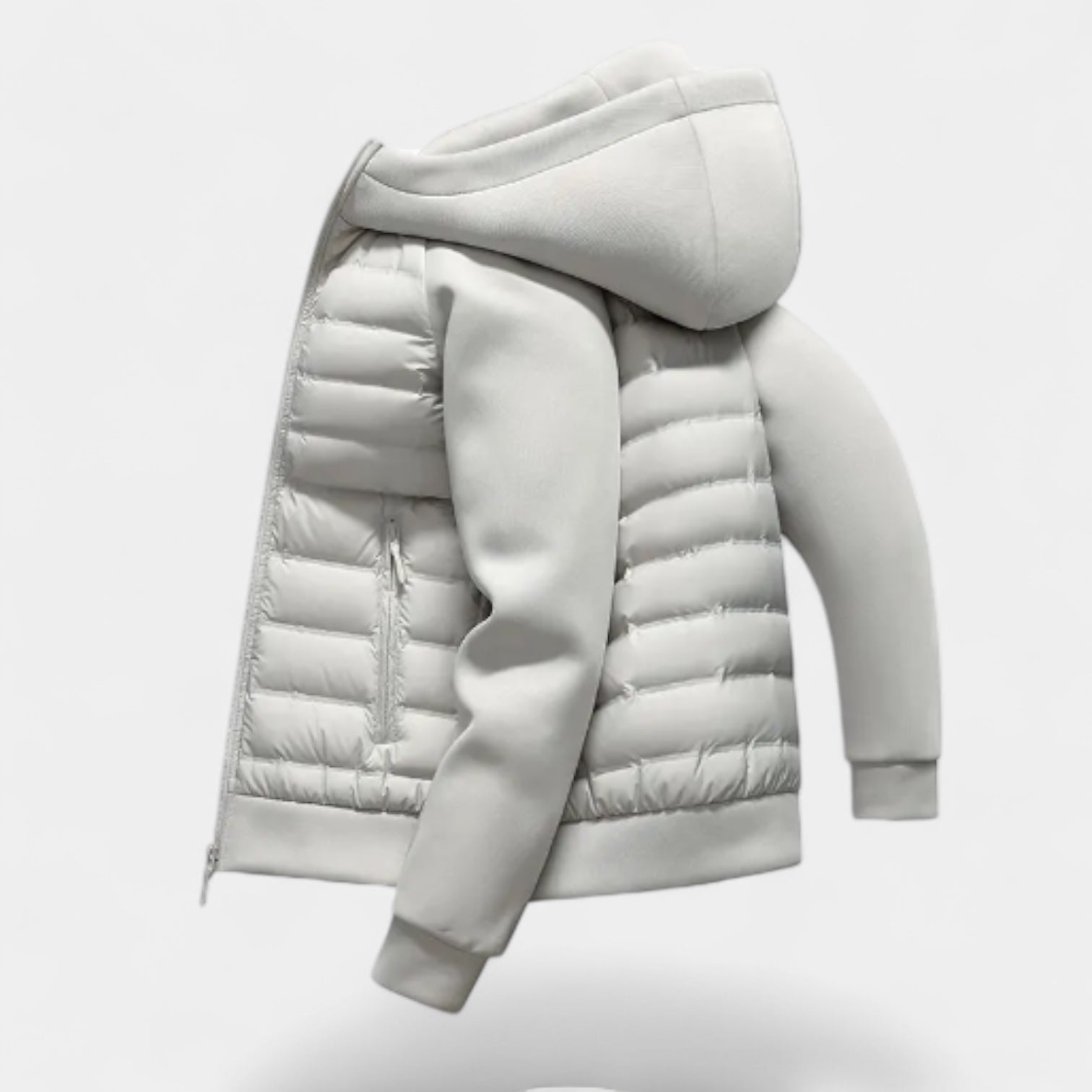 Norrskenberg | Dunjacka Lätt - Softshell Puffer med Huva