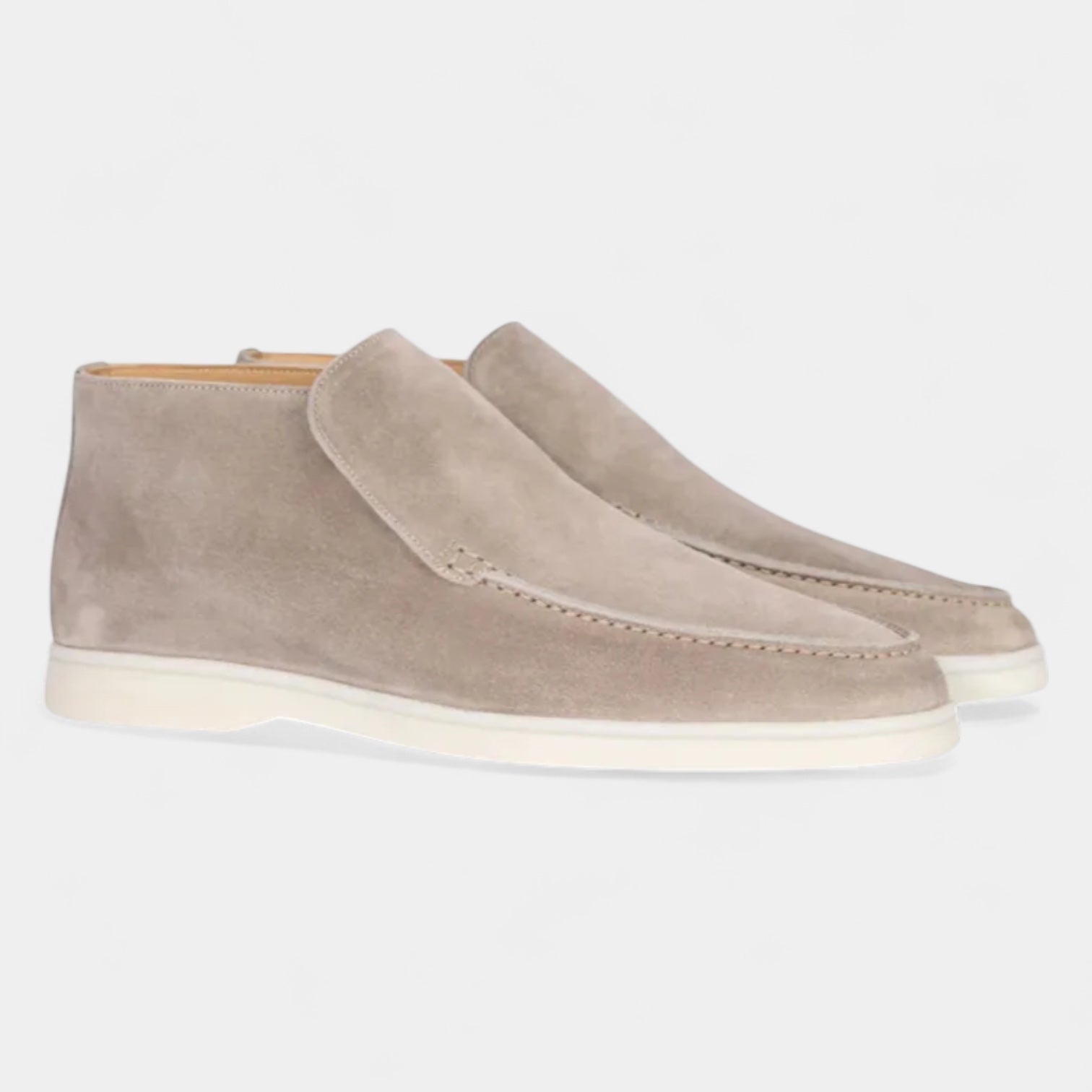 Norrskenberg | Mocka Loafers för män - Läder Slip on Shoes