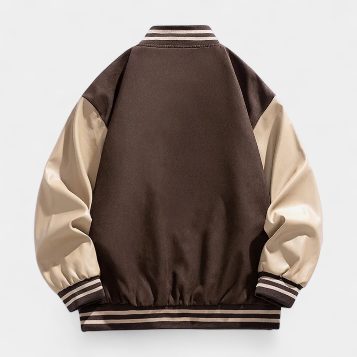 Norrskenberg | Collegejacka med Läderärmar - Baseball Jacka