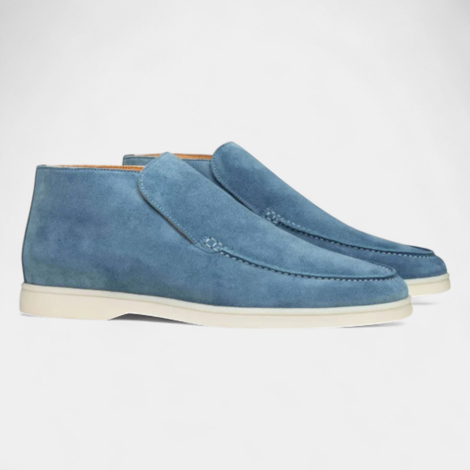 Norrskenberg | Mocka Loafers för män - Läder Slip on Shoes