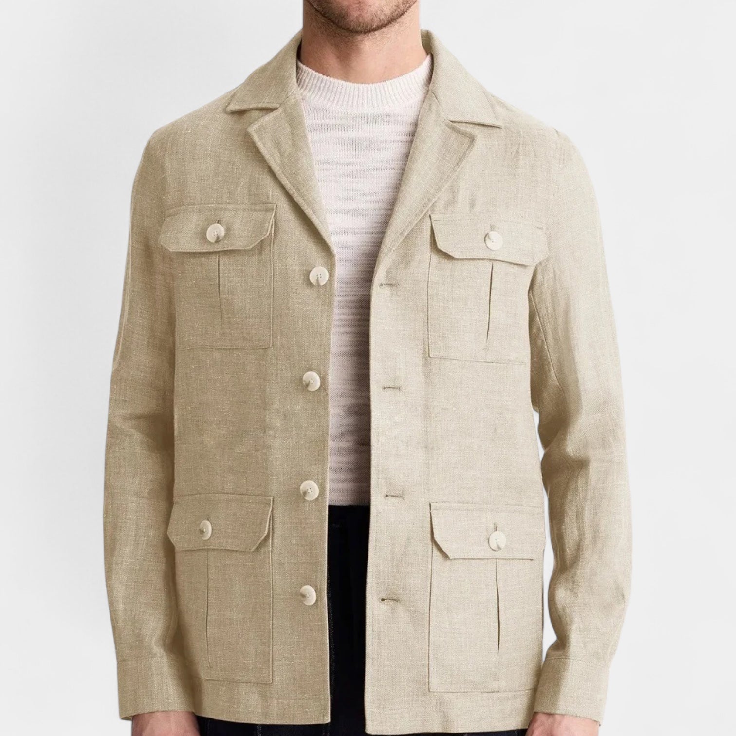 Norrskenberg | Herr Linne-Överskjorta – Lätt, Andningsbar & Elegant