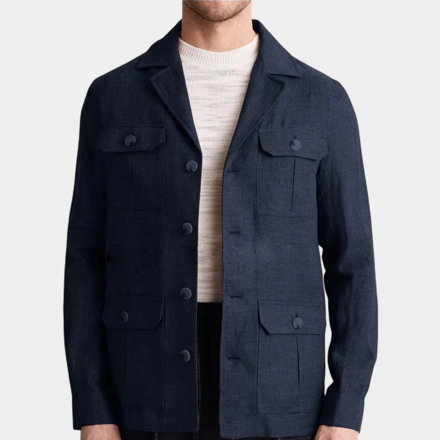 Norrskenberg | Herr Linne-Överskjorta – Lätt, Andningsbar & Elegant