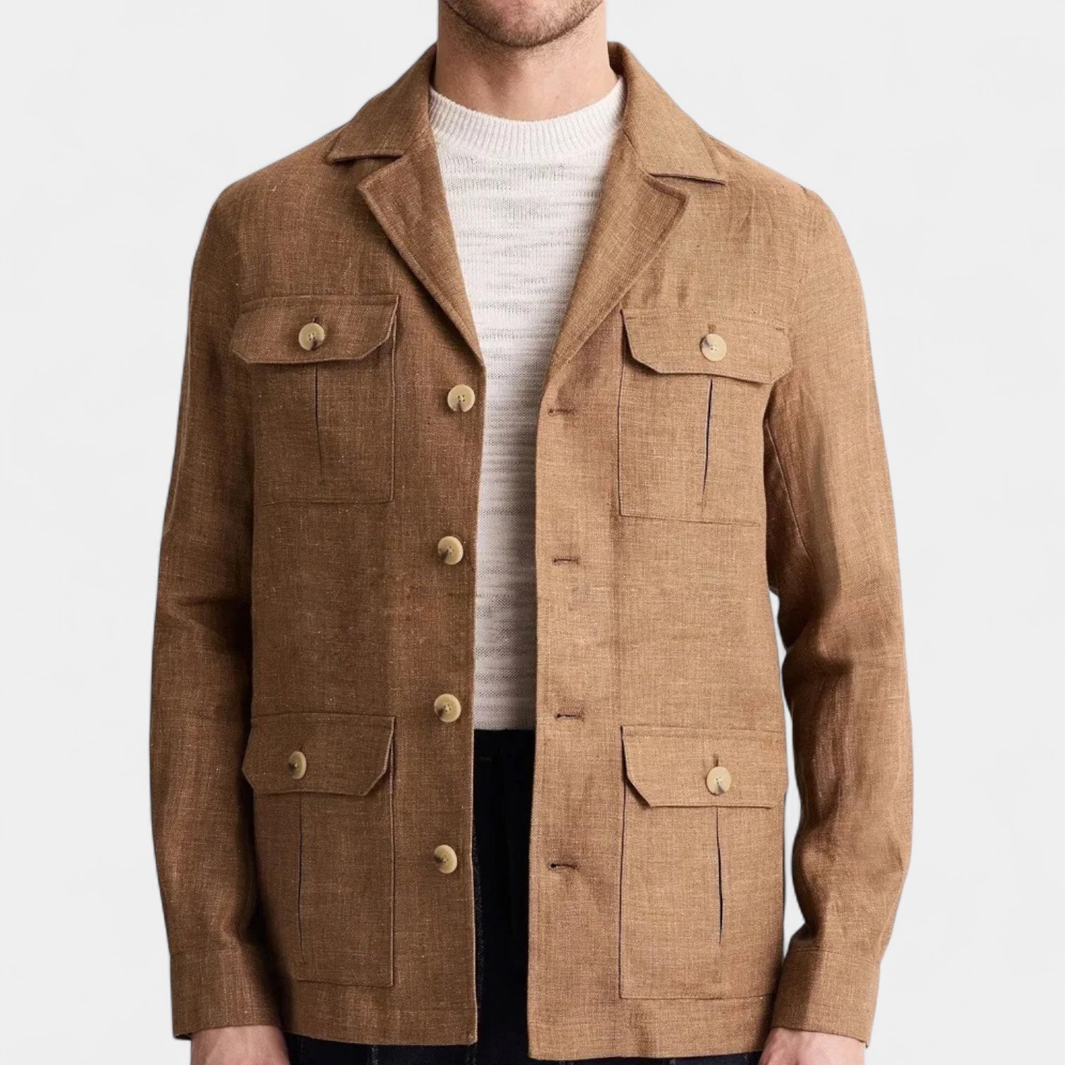 Norrskenberg | Herr Linne-Överskjorta – Lätt, Andningsbar & Elegant