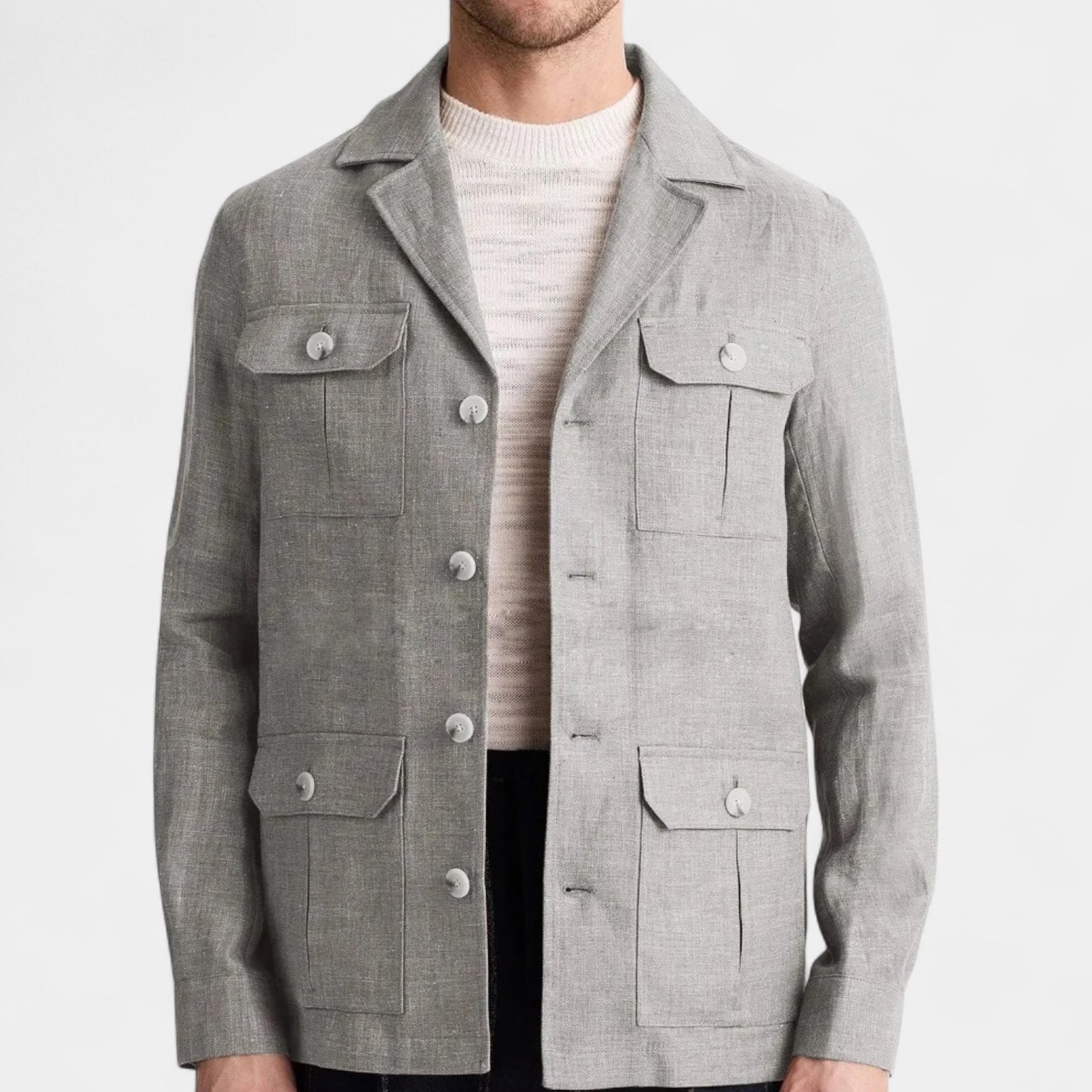 Norrskenberg | Herr Linne-Överskjorta – Lätt, Andningsbar & Elegant